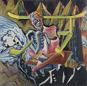 Chairmonk,  1965, oil on canvas, 24 x 24" 
